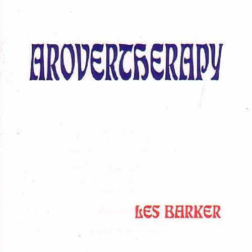 "A CD cover with 'arovertherapy' in blue and 'les barker' in red on a white background."