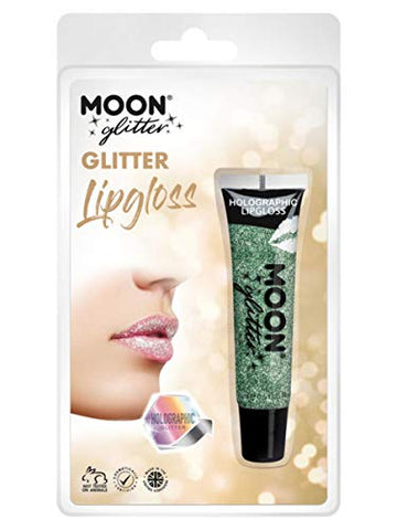 Moon Glitter Holographic Glitter Lipgloss Green