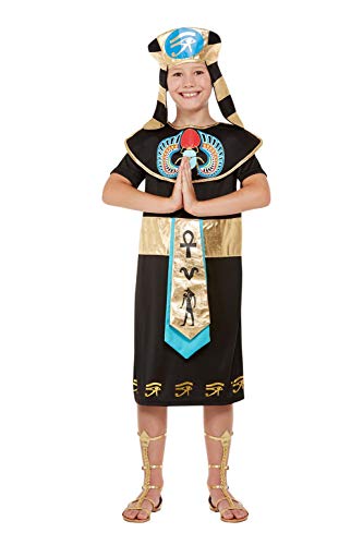 Smiffys 71015S Deluxe Egyptian Prince Costume, Boys, Black, S - Age 4-6 years