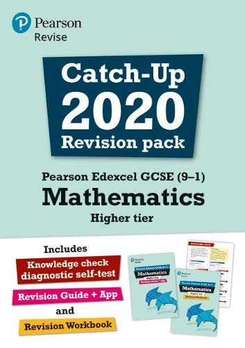 Pearson REVISE Edexcel GCSE (9-1) Mathematics Higher Catch-up Revision Pack: for home learning, 2022 and 2023 assessments and exams (REVISE Edexcel GCSE Maths 2015)