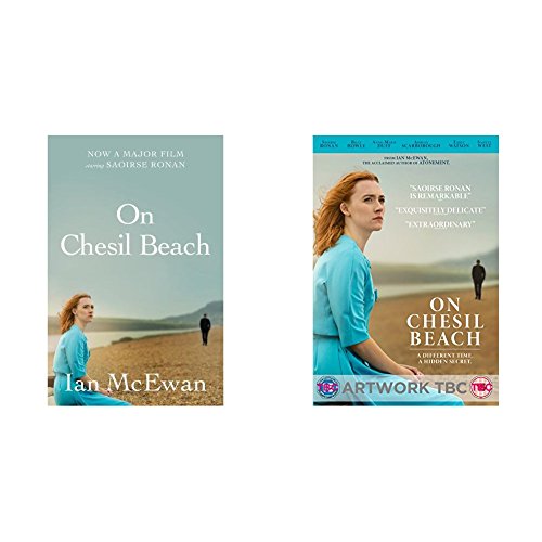 "Book cover of 'On Chesil Beach' by Ian McEwan, featuring a couple on a beach."