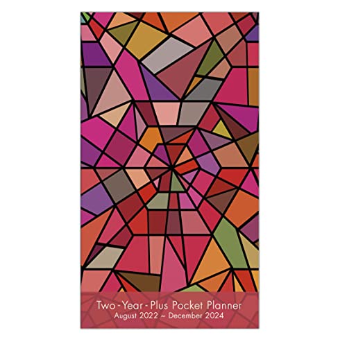 Stained Glass August 2022 - December 2024 Two-Year-Plus Pocket Planner (CHECKBOOK2 YEAR POCKET PLANNER)