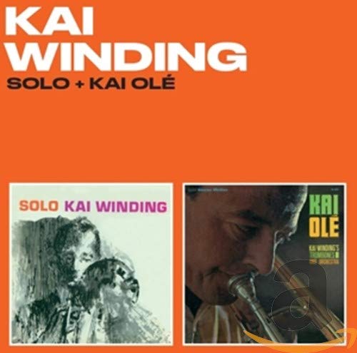 "Orange album cover with 'KAI WINDING' in white, featuring two smaller album covers below."