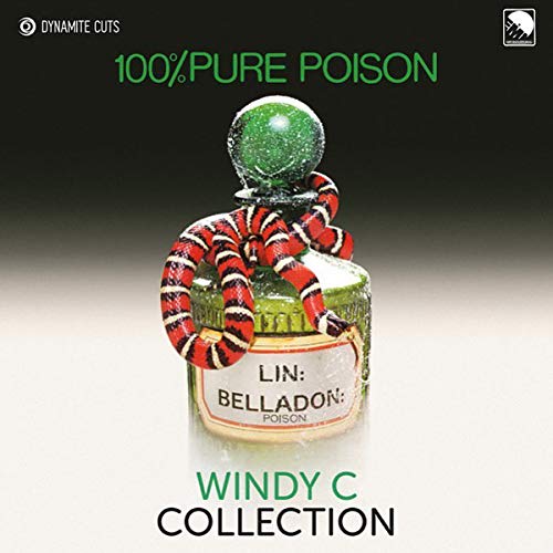 "Album cover featuring a snake coiled around a poison bottle with '100% PURE POISON' text."