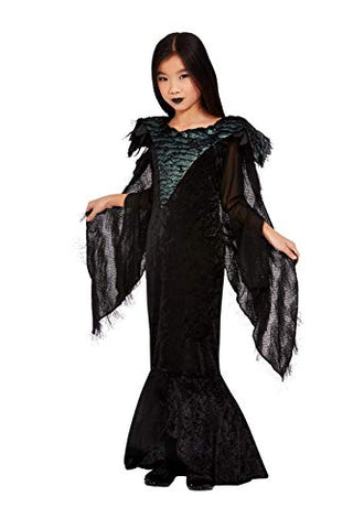 Deluxe Raven Princess Costume Black - Girls