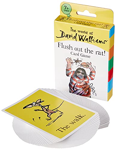 Flush Out The Rat" card game box with illustrated character and cards.