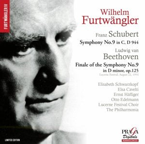 Wilhelm Furtwangler - Schubert: Symphony No.9; Beethoven: Symphony No. 9 in D min Op. 125, Finale only [CD]