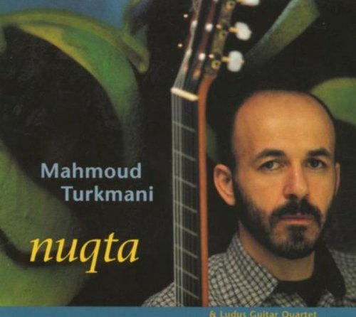 "Album cover with a man holding a guitar, dark background, and artist's name."
