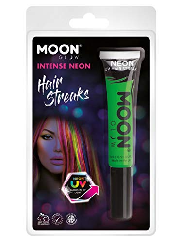 Moon Glow Intense Neon UV Hair Streaks Green