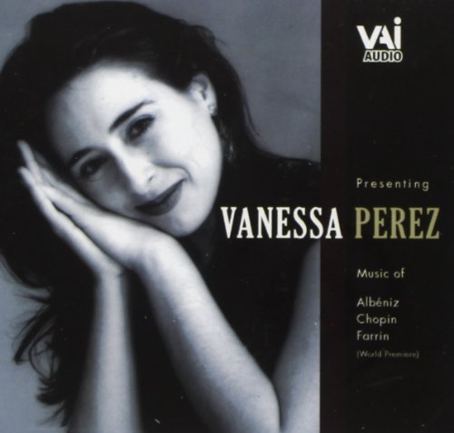 CD cover featuring a black-and-white photo of Vanessa Perez with text overlay.