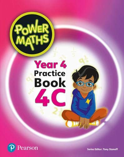 "Maths practice book cover featuring a cartoon boy, on a purple and pink background."