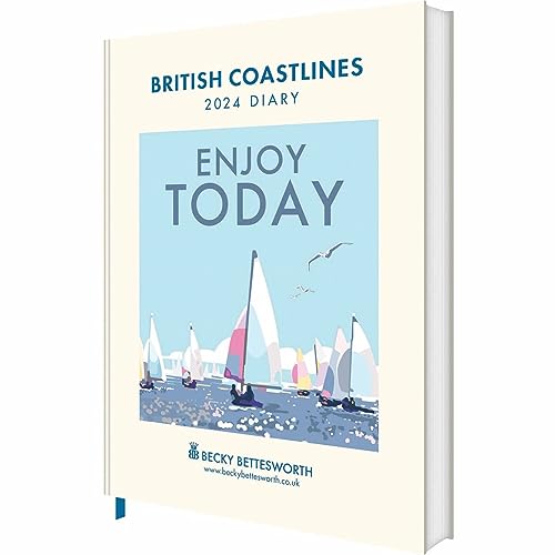 CAROUSEL CALENDARS British Coastlines By Becky Bettesworth Deluxe Diary 2024