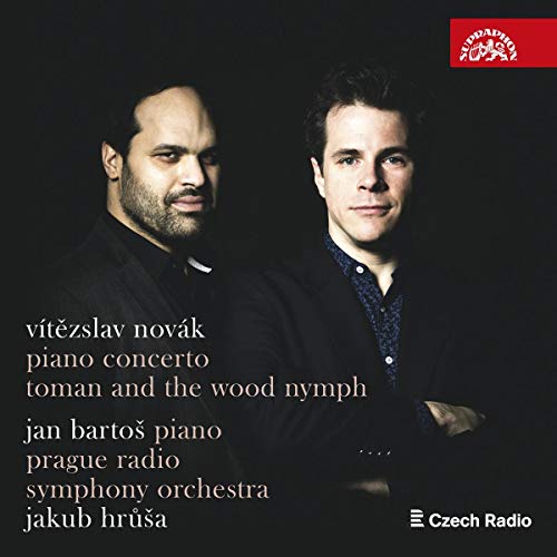 "CD cover with two men and white text on a black background."