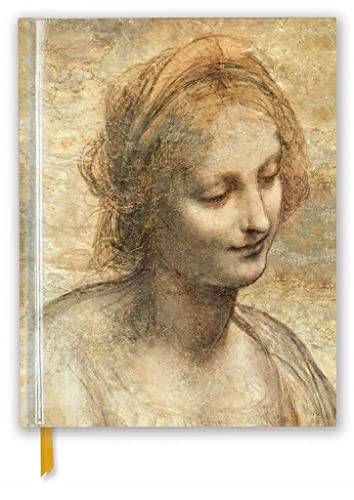 Leonardo da Vinci: Detail of the Head of the Virgin (Blank Sketch Book) (Luxury Sketch Books)