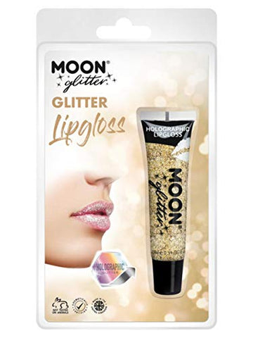Moon Glitter Holographic Glitter Lipgloss Gold