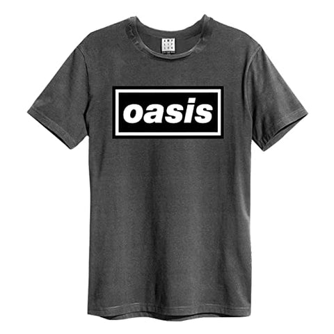 Amplified Oasis Logo T-Shirt (XX) Charcoal