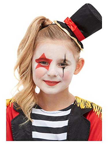 Smiffys 52058 Make-Up FX, Ringmaster Aqua Kit, Unisex Children, Red