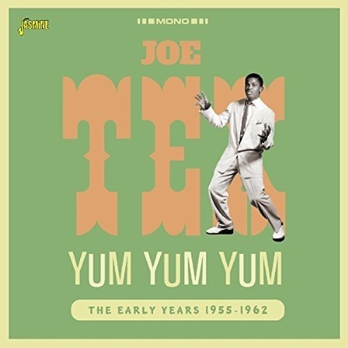 Green album cover with Joe Tex dancing, wearing a white suit, and large orange text.