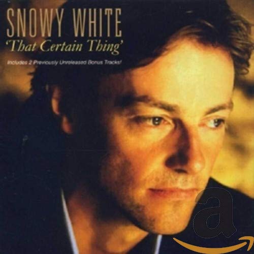 "CD cover featuring a close-up of Snowy White's face, with artist name and album title."