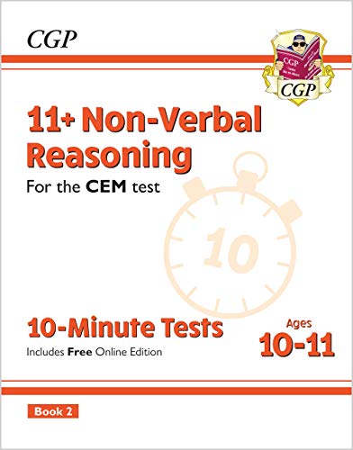 11+ CEM 10-Minute Tests: Non-Verbal Reasoning - Ages 10-11 Book 2 (with Online Edition): for the 2022 tests (CGP 11+ CEM)
