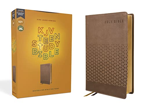 KJV, Teen Study Bible, Leathersoft, Brown, Comfort Print: KJV, Brown, Leathersoft, Teen Study Bible, Comfort Print