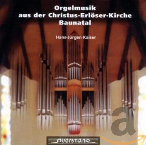 "CD cover featuring a large pipe organ with German text and 'querstand' logo."