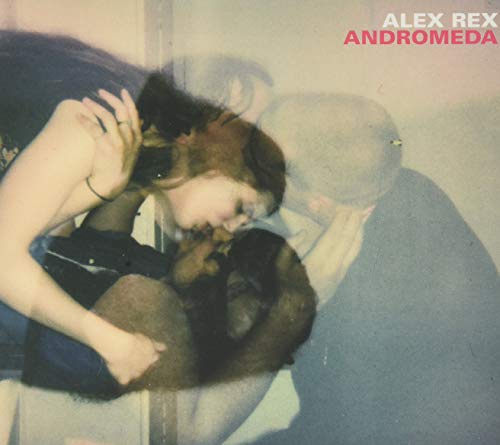 "CD cover with a blurry, double-exposed image of a person and a dog."
