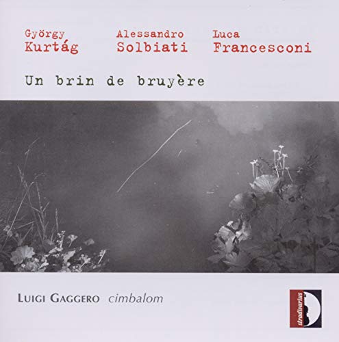A CD cover with a black-and-white image of flowers and misty background.