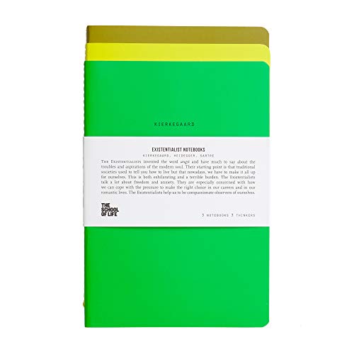 The School of Life - School of Thought Notebooks: The Existentialists - 3 Notebooks, 3 Thinkers