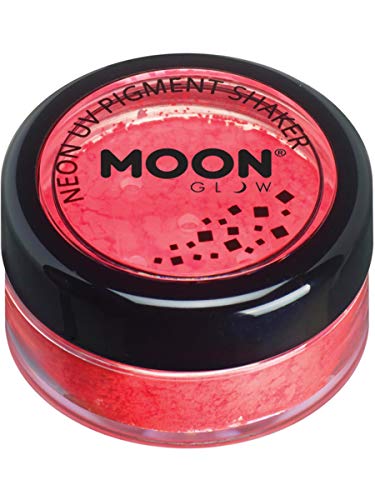Monster Glow, Neon UV Pigment Shaker 5g - Loose pigment, Intense Red