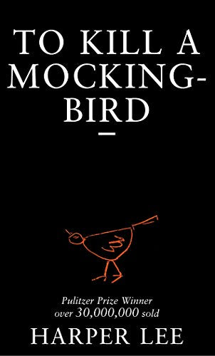 "Book cover of 'To Kill a Mockingbird' by Harper Lee, featuring a simple bird illustration."