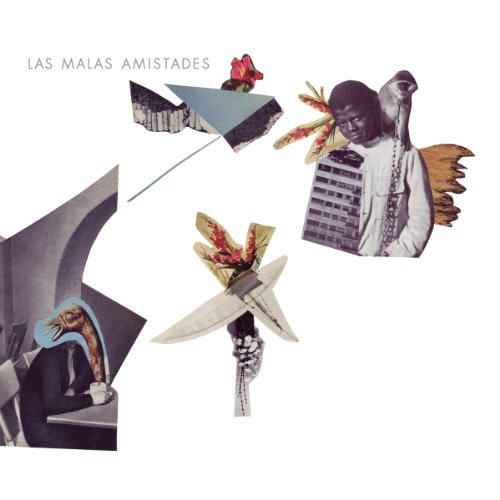 Album cover with collage of black-and-white photos and flowers on a white background.