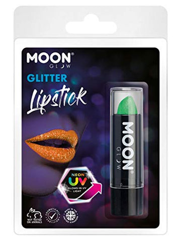 Moon Glow - Neon Uv Glitter Lipstick Green