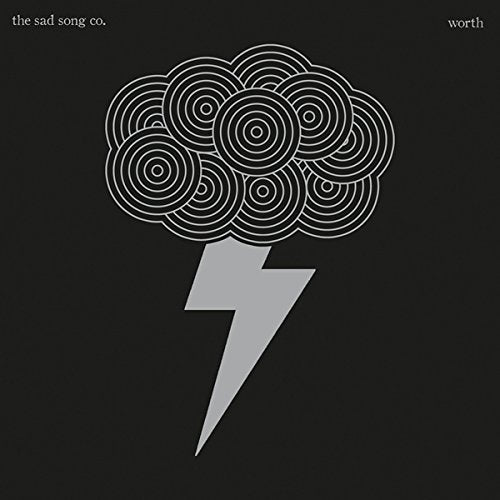 "Black album cover with white cloud and gray lightning bolt graphic, text in corners."