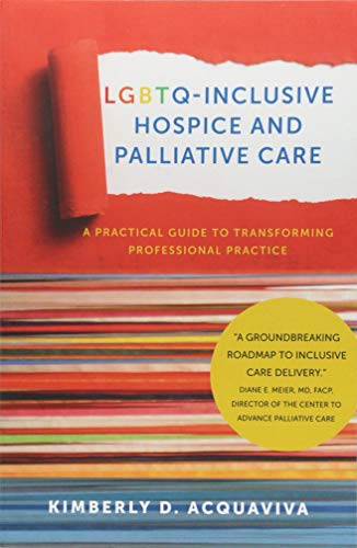 The image shows a book cover with a red background, rainbow stripes, and a white text box.
