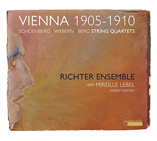 The alt text for the image is: "CD cover with abstract painting and text."