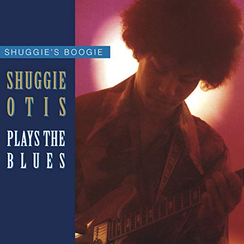 Album cover with a man playing guitar, titled "Shuggie's Boogie: Shuggie Otis Plays The Blues".