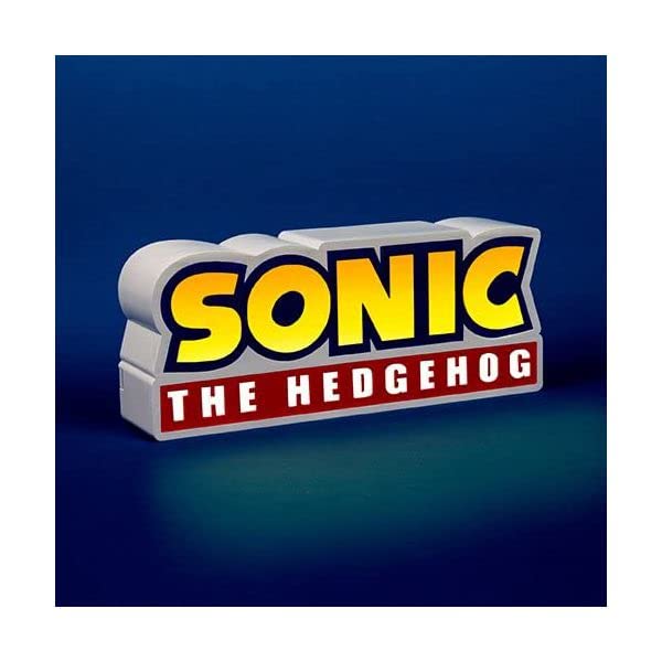 Sonic The Hedgehog Logo Light, USB or Battery Powered Mood Light, Officially Licensed Sonic The Hedgehog Merchandise