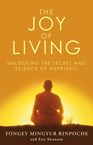 Book cover with a seated monk against a bright yellow-orange background.