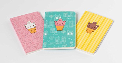 Kitty Cones: Set of 3: Pocket Notebook Collection
