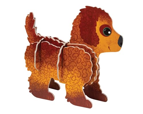 Build Your Own Puppy - Comes with Accessories and Trinket Chest! - Eco Friendly Cardboard Craft Kit - Ages 4+