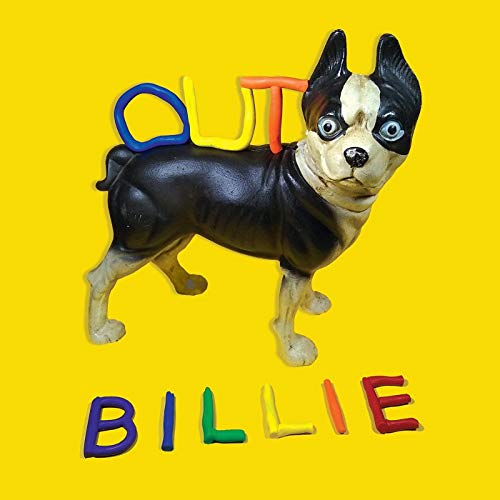 "Vinyl record titled 'Out - Billie' with a black disc and label, in a sleeve."