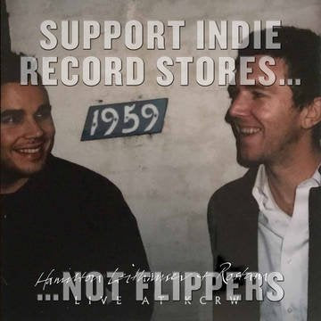Vinyl album cover with two smiling men and "1959" sign.
