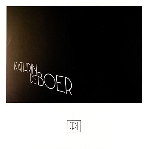 Black vinyl record sleeve with white text "KATHRIN DEBOER" on a white background.
