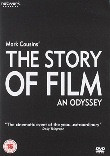Black DVD case with white text, featuring "The Story of Film: An Odyssey" title.