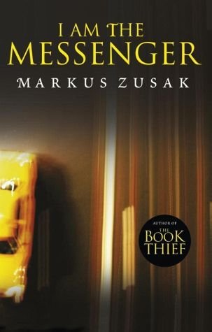 The image depicts a book cover. #### Alt text: "Book cover with yellow title 'I Am the Messenger' and author's name."