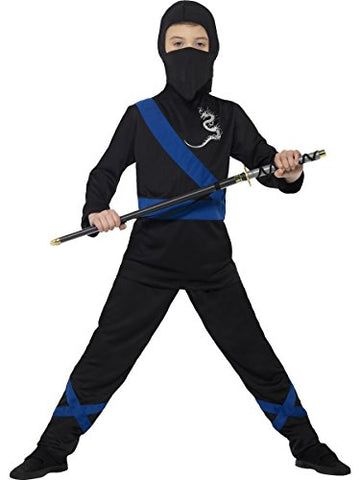 Smiffys Ninja Assassin Costume, Black, Small