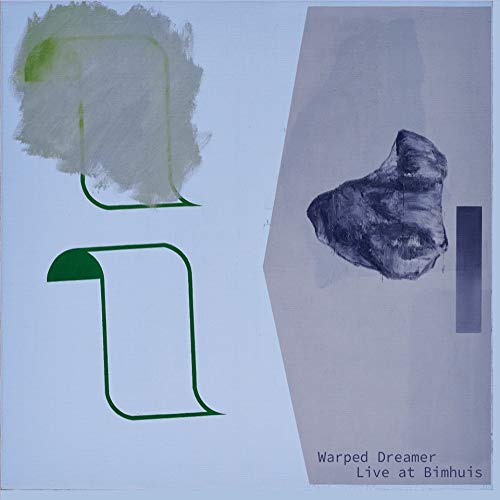 CD album cover with abstract art and text "Warped Dreamer Live at Bimhuis".