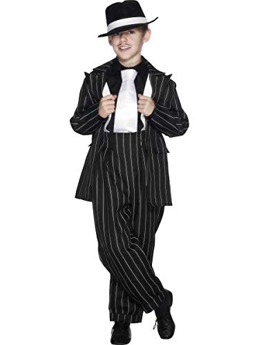 Smiffys 25600T Zoot Suit Costume, Black, Teen Boy - Age 12 years +
