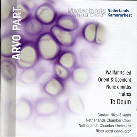 Chamber G.nikolic/netherlands - Arvo Part: Te Deum [CD]